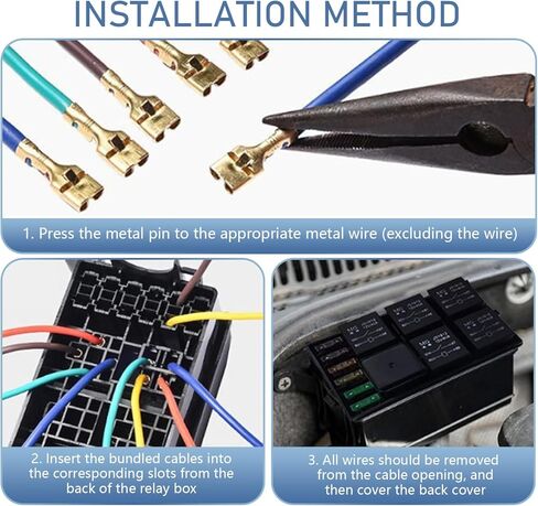 12V Fuse Box, Waterproof Dustproof Relay Box, Fuse Block with 6 Slot ATC/ATO Holders, Universal for Cars Boats Light Equipment (Black) in Kuwait