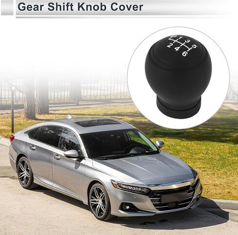 1 Pc Universal Gear Shift Knob Cover Anti-slip 6x5cm/2.36"x1.97" Stick Shifting Handle Protector Manual Black Silicone in Saudi Arabia