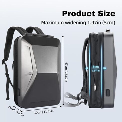 حقيبة ظهر ستارلينك صغيرة، 17 بوصة مقاومة للماء للكمبيوتر المحمول والسفر مع منفذ USB، تصميم هندسي صلب، حقيبة ستارلينك صغيرة متينة ذات سعة كبيرة للعمل in Kuwait