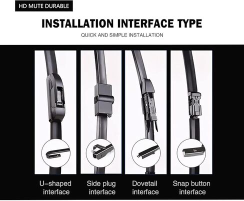بديل لـ Subaru Crosstrek 2018-2022 2023، Impreza 2017-2021 2022 2023 مساحات صامتة - مساحات الزجاج الأمامي والخلفي FAPIUO 26 بوصة/16 ​​بوصة + 12 بوصة مجموعة شفرات كاملة (3 عبوات) قفل علوي in Kuwait