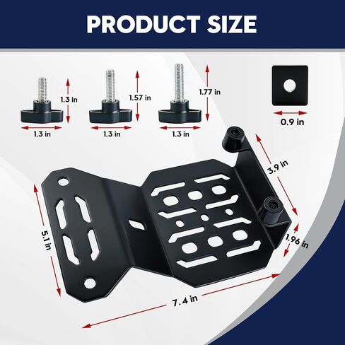 Bed Rail Mount Brackets Compatible with Tacoma, Bed Rail Module Systems for Shovels, Axe, Recovery Boards, Fuel Cans & Other Accessories, Bed Rail Modular Accessory Mount 3 Mounting in Kuwait
