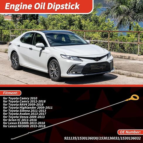 Oil Dipstick Oil Level Dip Stick No.921135/1530136030 for for Toyota Camry 2010 – Precisely Engineered Fluid Level Gauge Yellow 1 Pcs in Saudi Arabia