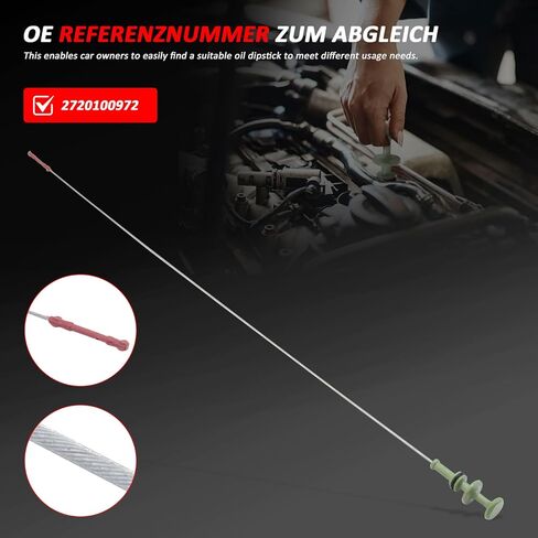 2720100972 دليل مقياس الزيت لمرسيدس بنز GLK-Class X204 CLK300 CLK350 2008-2013 S-Class W221 S350L 4MATIC 2005-2013 Peat # BF0423640032 709404001 67805 10944832 in Saudi Arabia