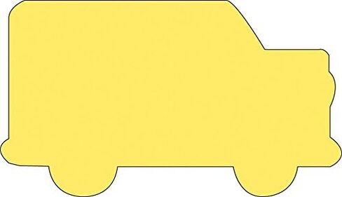 50 Sheets School Bus Sticky Notepad 3in Yellow Cute Self Stick Classroom Note Back to School Lunch Notes Fall Party Bus Bulletin Board Décor Gifts Tags Memos Reminders USA Made in Saudi Arabia