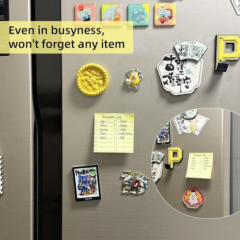 حامل ملاحظات لاصق مع 6 قوالب، موزع ملاحظات لاصق مع استنسل متوافق مع Post It 3x3، منظمات مكتبية، يتضمن 200 قطعة ملاحظات مثالية لقائمة المهام والتخطيط والكفاءة العالية والتركيز in Kuwait