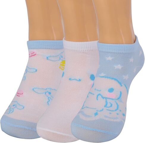 Roffatide Cartoon Cinnamoroll Ankle Socks 3 Pairs - Melody No Show Low Cut Socks for Men Women - Sport Lover Gift Christmas for Women in Kuwait