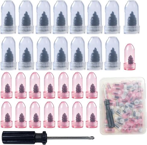 30 PCS Tire Repair Rubber Nail, Vacuum Tire Repair Kits Spiral Rubber Screws, Fast Self-Service Tool for Car, Truck, Motorcycle, Tractor Tire Puncture Repair Kit (Screwdriver included) in Kuwait