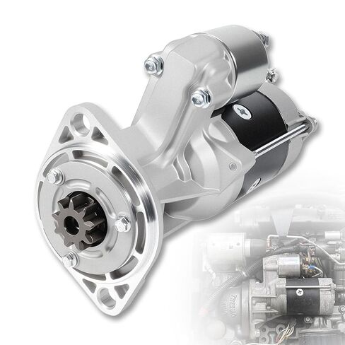 12968577011 New Starter Motor 12V Fit for Thermo King w/Yanmar 486 482 1996-2012, Carrier Transicold Isuzu, Replace 452-177 129685-77011 SHI0182 41044064 S13407 45-2324 845-2324, 2.2KW CW 9T in Kuwait