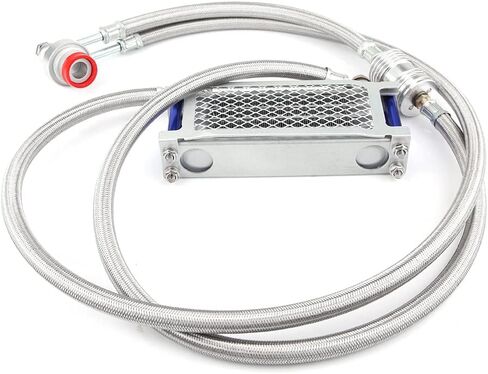 مجموعة نظام تبريد مبرد زيت محرك الدراجة النارية لمحرك GY6، قوة التبريد السريع، أسود متين 65 مل in Kuwait