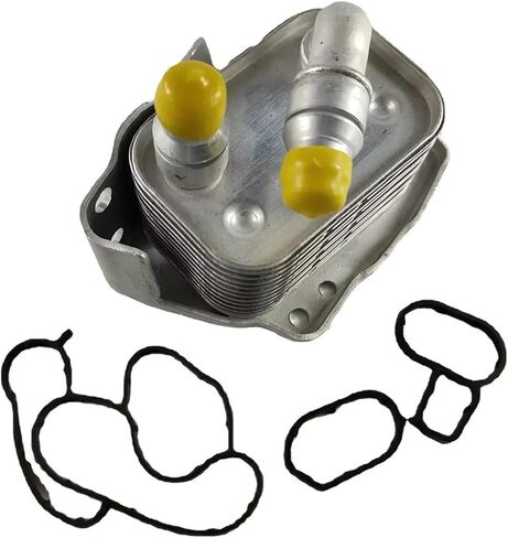Aluminum Engine Oil Cooler Compatible With BMW E46 E60 E81 E87 E90 316i 318i 318ci 318ti X3 11427508967 in Kuwait