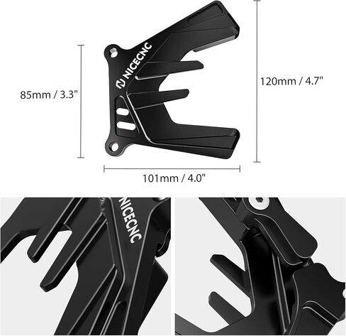 NICECNC Dirt Bike Sprocket Cover Aluminum Compatible with Yamaha YZ250 2000-2024 YZ250X 2016 2017 2018 2019 2020 2021 2022 2023,CNC-machined in Saudi Arabia