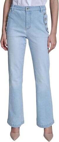Karl Lagerfeld Women's Button Pocket Super Stretch Jean in Saudi Arabia