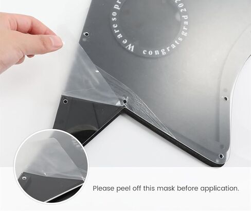 Fonder Mols 2024 بديل كتاب ضيوف التخرج، زخارف التخرج السوداء فئة 2024 تسجيل الدخول في كتاب للاستقبال، لوحة توقيع التخرج الفريدة لخريجي 2024 in Kuwait