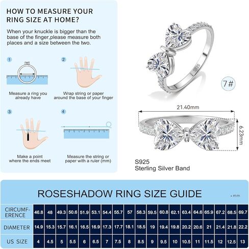 Moissanite Ring for Women 1.6CT Heart Cut D VVS1 Color Moissanite Rings Sterling Silver Engagement Wedding Band Jewelry Gift Promise Rings for Her in Saudi Arabia