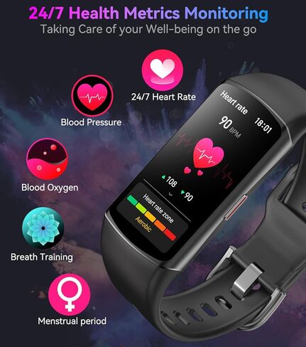 Smart Watch Litness Tracker مع معدل ضربات القلب على مدار الساعة طوال أيام الأسبوع ، ومراقب ضغط الدم في الدم مراقبة تعقب النوم 120 أنماط الرياضة تتبع خطوة Calorie Count in Kuwait