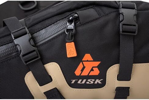 TUSK Traverse Pannier Bags Base System w/X-Small Dry Duffel Tail Bag Black/Tan in Saudi Arabia