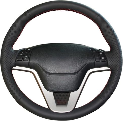 MEWANT الجلود غطاء عجلة القيادة لهوندا CR-V CRV 2007 2008 2009 2010 2011/عجلات القيادة اكسسوارات لهوندا CR-V CRV in Saudi Arabia