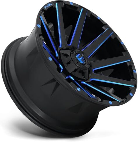 FUEL OFF-ROAD D644 CONTRA 20X10, 6X135/5.5, 4.75, -19mm GLOSS BLACK BLUE TINTED CLEAR - D64420009846 in Saudi Arabia