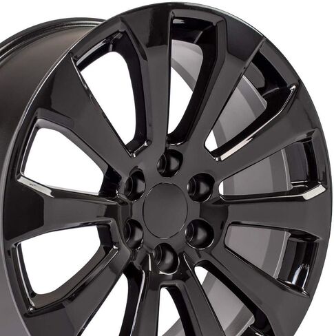 OE Wheels CV95 22 Inch Rim Fits Suburban 1500 High Country Style 6x139.7 22x9 Gloss Black - Hollander 5922 (1) in Saudi Arabia