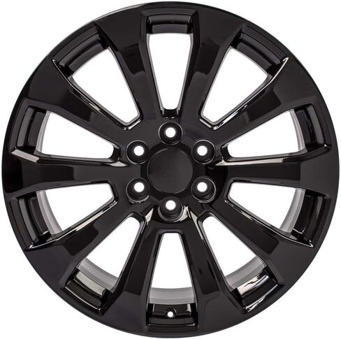 OE Wheels CV95 22 Inch Rim Fits Suburban 1500 High Country Style 6x139.7 22x9 Gloss Black - Hollander 5922 (1) in Saudi Arabia