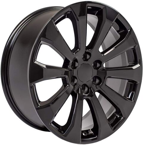 OE Wheels CV95 22 Inch Rim Fits Suburban 1500 High Country Style 6x139.7 22x9 Gloss Black - Hollander 5922 (1) in Saudi Arabia