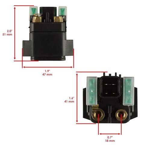 Caltric Starter Relay Solenoid Compatible with Suzuki 650 Dl650 Dl650A V-Strom 2004-2009 2011-2017 in Saudi Arabia