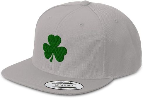 Custom Snapback Hats for Men & Women Shamrock Irish Ireland St Patrick's Flat Bill Baseball Cap Acrylic in Saudi Arabia