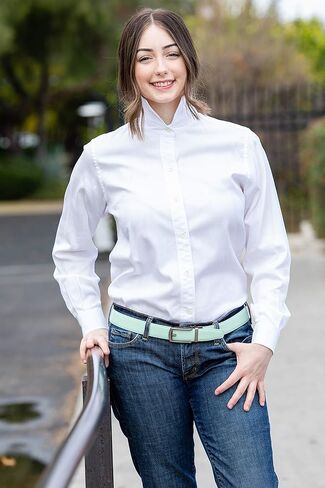 حزام سقاطة جلدي للنساء، حواف تناسب الخصر من 18 بوصة إلى 44 بوصة، بدون ثقوب، معبأ في صندوق هدايا (W726X أخضر نعناعي، عرض 30 مم) in Kuwait