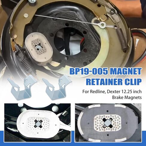 Abode BP19-005 Magnet Retainer Clip for Dexter 10/12/12.25 inch Brake Magnets - 4 PCS in Kuwait