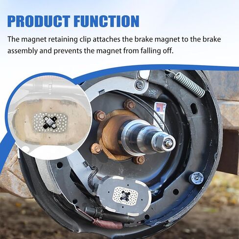 Abode BP19-005 Magnet Retainer Clip for Dexter 10/12/12.25 inch Brake Magnets - 4 PCS in Kuwait