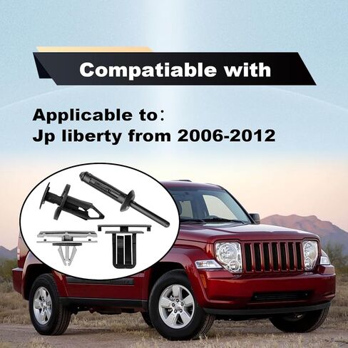 60pcs Wheel Fender Flare Clips Hardware Kit Compatible with Jp Liberty 2006 2007 2008 2009 2010 2011 2012 Fender Flare Retainer Clips Replace OE# 55156429AA 55157055AA 6506007AA 6503598 in Saudi Arabia
