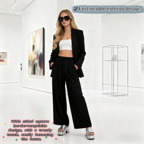 نظارات شمسية مربعة كبيرة الحجم للنساء، حماية من الأشعة فوق البنفسجية، إطار أسود مع عدسات رمادية (كلاسيكية، أسود) in Kuwait
