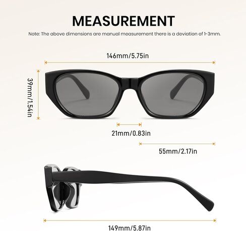 Cyxus Cateye Polarized Sunglasses for Women UV Protection AC Lens Fashion Ultralight PC Frame Ladies Shades in Saudi Arabia