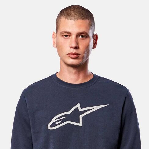 Alpinestars 1212-51322-7011-XL: صوف طاقم دائم الشباب، أزرق داكن/رمادي Xl in Saudi Arabia