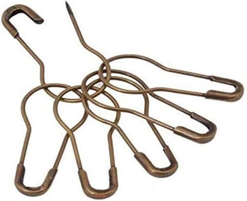 500 قطعة من دبابيس دبوس القرع المعدنية، دبابيس أمان صغيرة، دبابيس علامة الملابس، دبابيس كالاباش دبوس خرزة، دبابيس إبرة تثبيت، أزرار مشبك قفل أمان، إكسسوارات منزلية للخياطة اليدوية (برونزية) in Kuwait