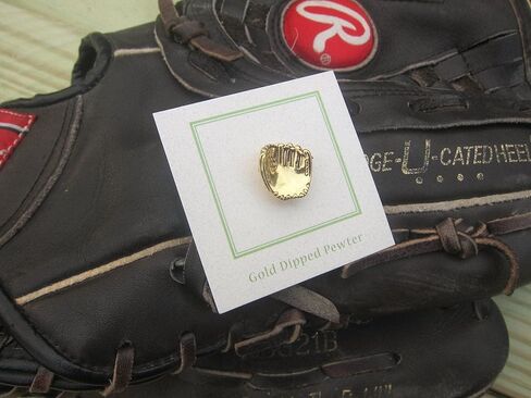 Jim Clift Design Baseball Glove Gold Lapel Pin in Kuwait