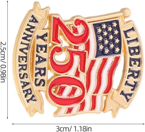 5 Pcs USA Flag Pin: American Flag Pin - Independence Day Patriotic Accessories - 250th Anniversary Commemorative Gifts for Clothes Decor in Saudi Arabia