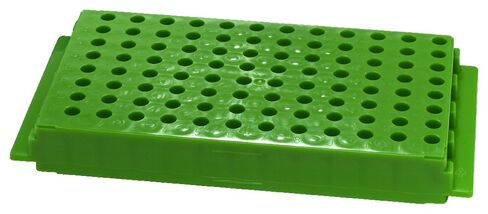 Caplugs Evergreen 240-6388-B30 Microcentrifuge Tube Rack. 96 Places, Reversible, Polypropylene, Blue in Saudi Arabia