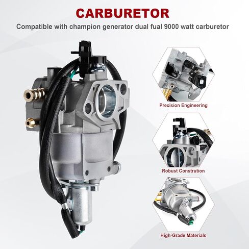 P28-4-H Carburetor for Huayi for Champion 47.131000.25 Dual Fuel Generator 6250w 6500w 7000w 7500w 389cc 439cc Model 100296 100230 100165 100153 100155 71530 in Kuwait