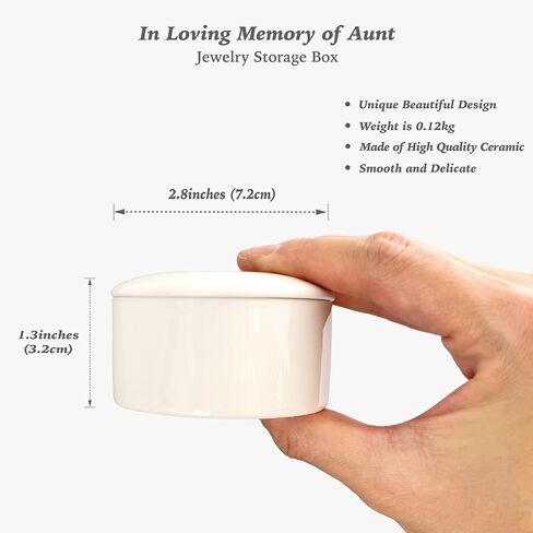Aunt Memorial Gift, I Have a Guardian Angel in Heaven Sympathy Keepsake Box Ceramic with Butterfly Necklace, In Loving Memory of Aunt, Condolence Remembrance Grieving Auntie Passed Away Gifts in Kuwait