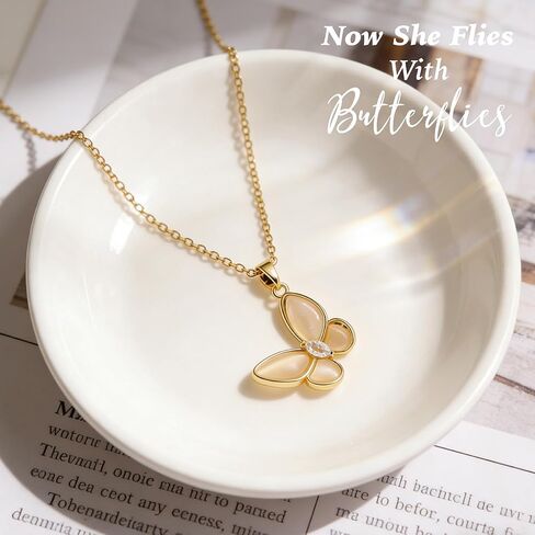 Aunt Memorial Gift, I Have a Guardian Angel in Heaven Sympathy Keepsake Box Ceramic with Butterfly Necklace, In Loving Memory of Aunt, Condolence Remembrance Grieving Auntie Passed Away Gifts in Kuwait