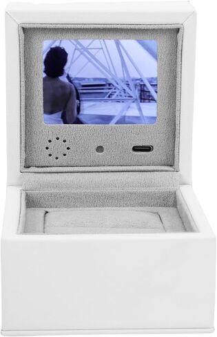 Smart Video Jewelry Box with LCD Screen, High End Personalized Ring Storage Case for Anniversaries Weddings in Saudi Arabia