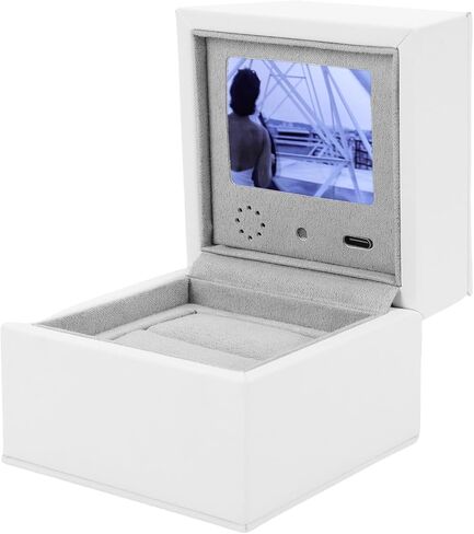 Smart Video Jewelry Box with LCD Screen, High End Personalized Ring Storage Case for Anniversaries Weddings in Saudi Arabia