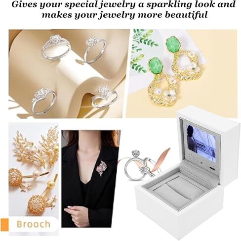 Smart Video Jewelry Box with LCD Screen, High End Personalized Ring Storage Case for Anniversaries Weddings in Saudi Arabia