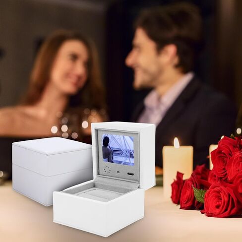 Smart Video Jewelry Box with LCD Screen, High End Personalized Ring Storage Case for Anniversaries Weddings in Saudi Arabia