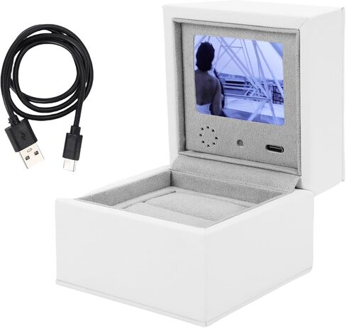 Smart Video Jewelry Box with LCD Screen, High End Personalized Ring Storage Case for Anniversaries Weddings in Saudi Arabia