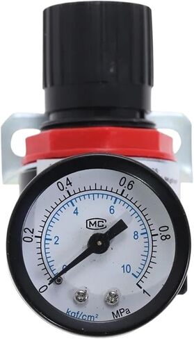 1pc AR2000 1/4" Thread BSPT Pneumatic Air Compressor Pressure Regulator Reduction Valve 4MM 6MM 8MM 10MM 12MM Connector Fittings(AR2000 w PC6mm) in Saudi Arabia