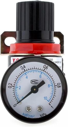 1pc AR2000 0-1.0mpa Mini Adjustable Air Pressure Regulator Air Treatment Units G1/4 with Gauge & Bracket in Saudi Arabia