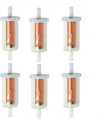 (6-Pack) 695666 1/4"Fuel Filter for Brigs and Straton 845125 691035 493629 MTD Craftsman Troy Bilt John-D-eer D100 D105 D110 D120 D125 D130 D140 D150 D155 D160 Lawn Mower Tractor Gas Fuel Filter in Kuwait