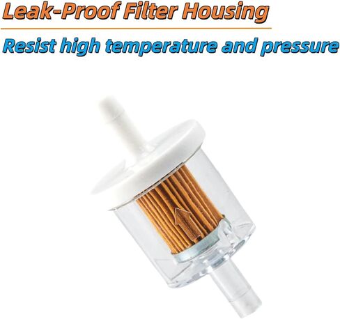 (6-Pack) 695666 1/4"Fuel Filter for Brigs and Straton 845125 691035 493629 MTD Craftsman Troy Bilt John-D-eer D100 D105 D110 D120 D125 D130 D140 D150 D155 D160 Lawn Mower Tractor Gas Fuel Filter in Kuwait